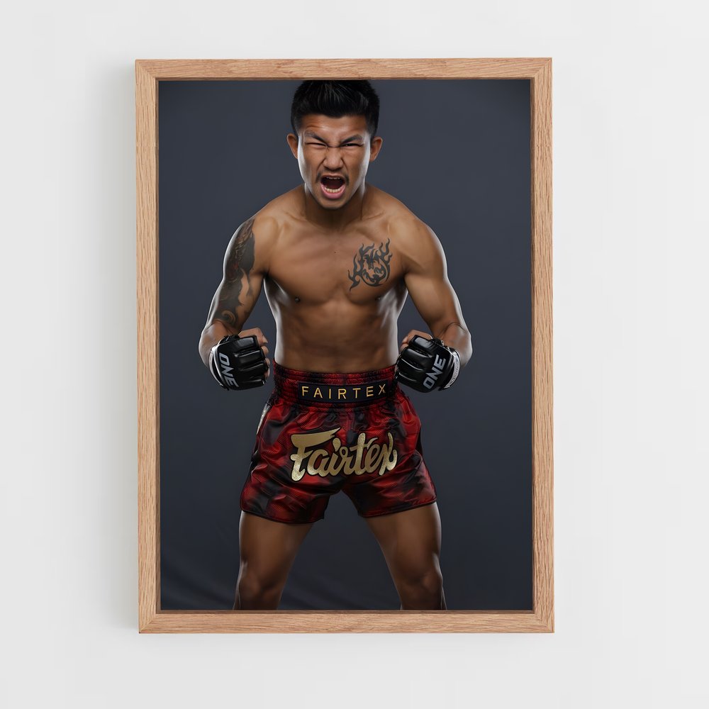 Poster jitmuangnon Rodtang – affiche MMA (vue 4)